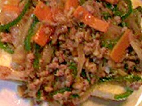 豆腐のカレー風味挽き肉かけ＾＾